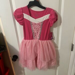 Disney Princess Girls Sleeping Beauty Aurora Cosplay Dress
